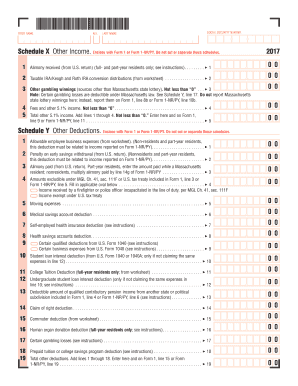 Schedule X Other Income  Form