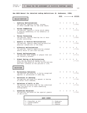 Saps Scale PDF  Form