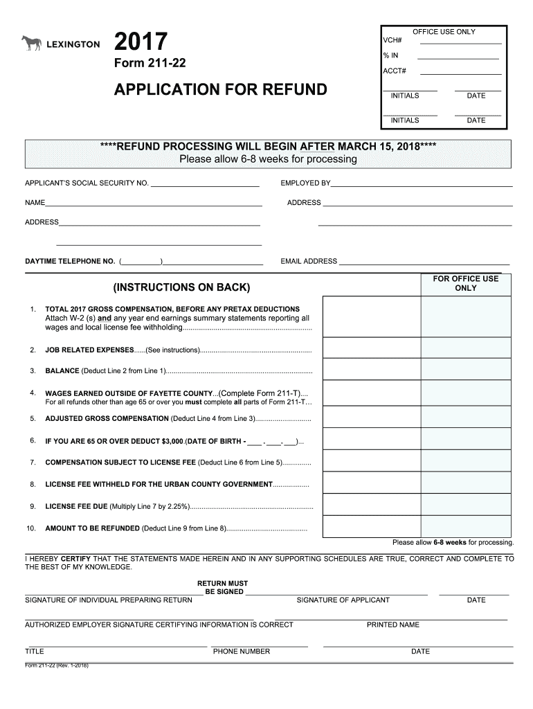  Gton Form 211 22 2017-2024