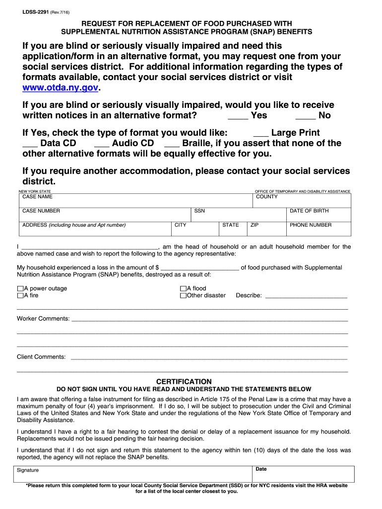  2291 Form 2016-2024