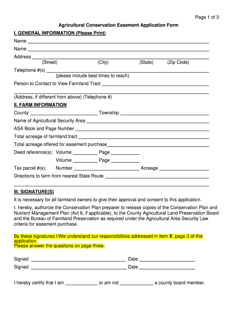 Beaver County Easement Search  Form