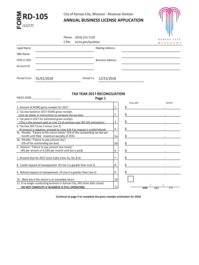 Get and Sign Rd 105 Kansas City  Form