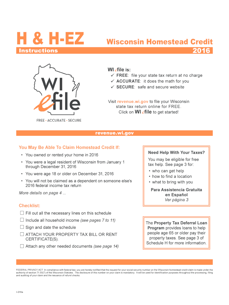 Get and Sign Wisconsin H  Form 2016-2022