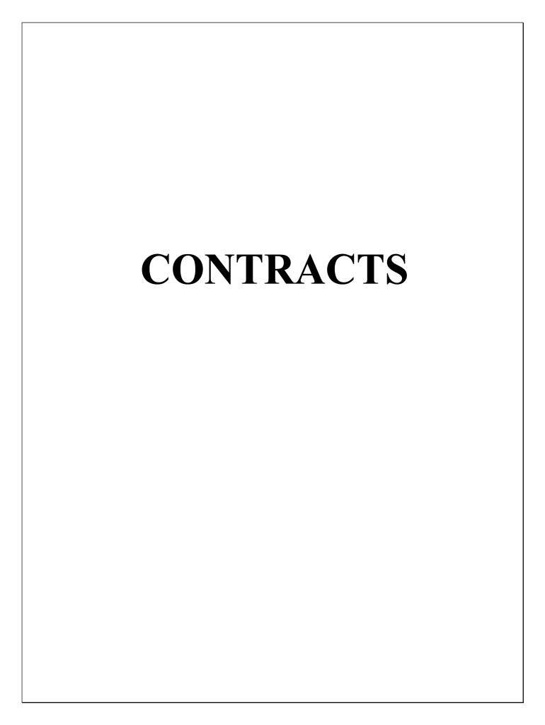 CONTRACTS  Form