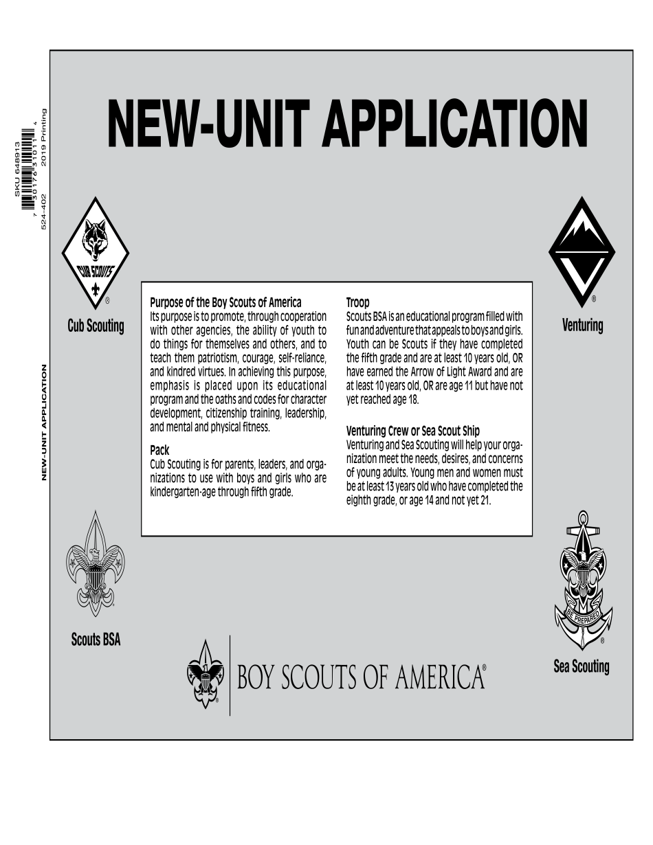  Form Unit Application 2019-2024