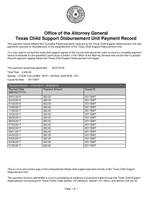 Payment Record  Form