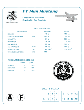 Flite Test Plans PDF  Form