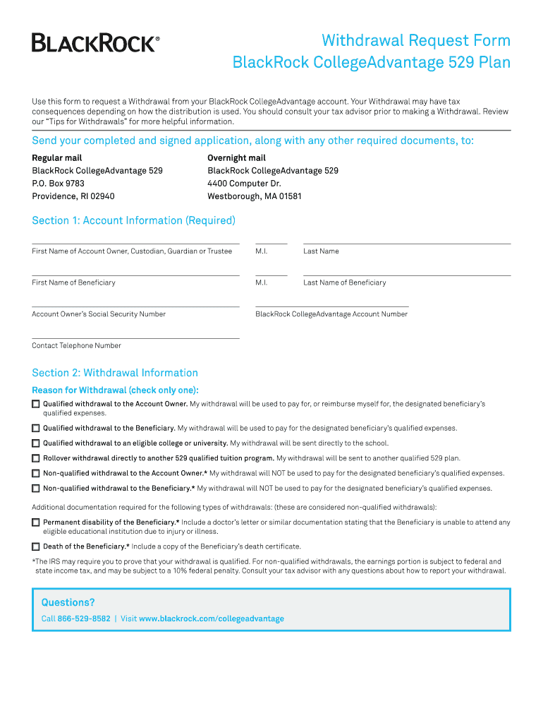 Blackrock 529  Form