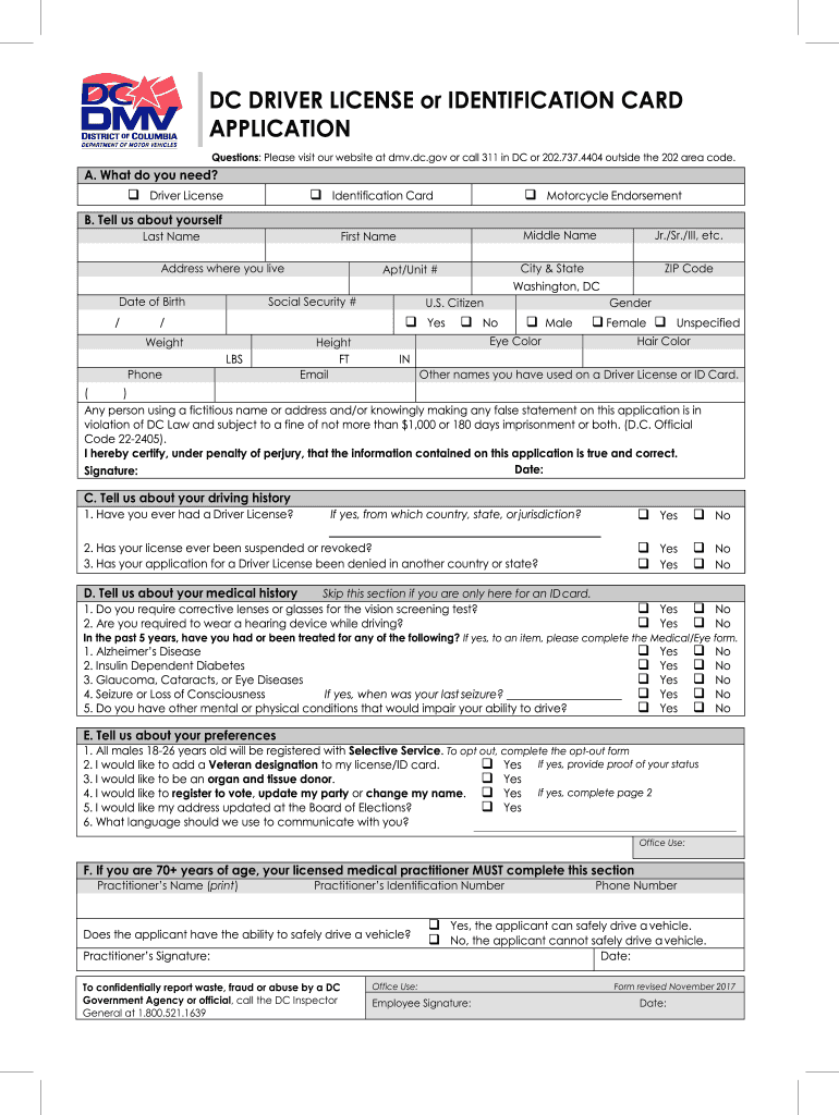  Dc Form Voter 2017-2024