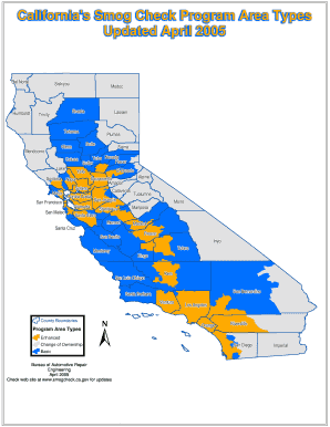 California Smog Map  Form