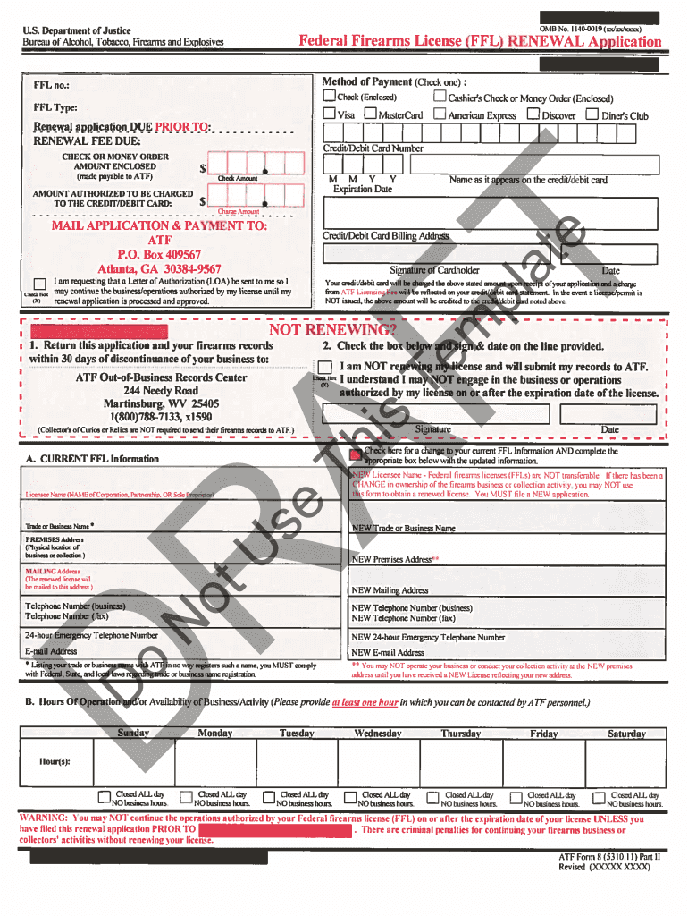 Ffl Renewal  Form