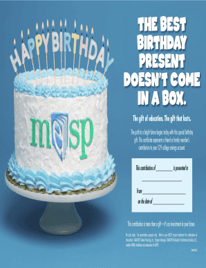 Michigan Education Savings Program MESP Gift Deposit Form