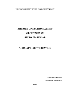 Airport Operations Agent Written Exam Study Material Aircraft  Form