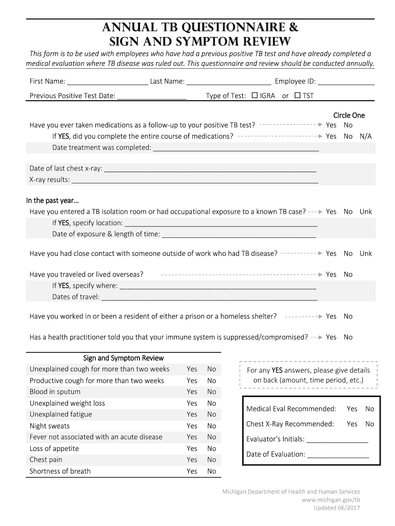  Tb Screening Risk Assessment Questionnaire 2017