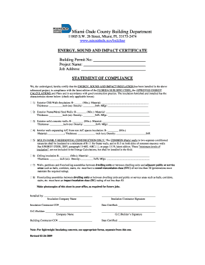  Insulation Certificate 2009-2024