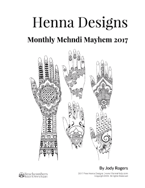 Henna Designs PDF  Form