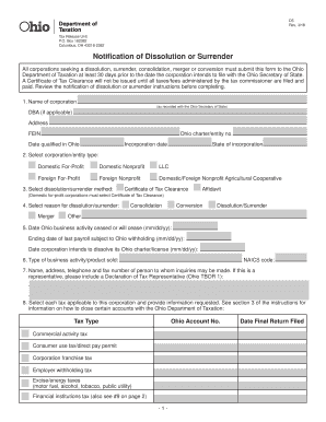  Ohio D5 Form 2018