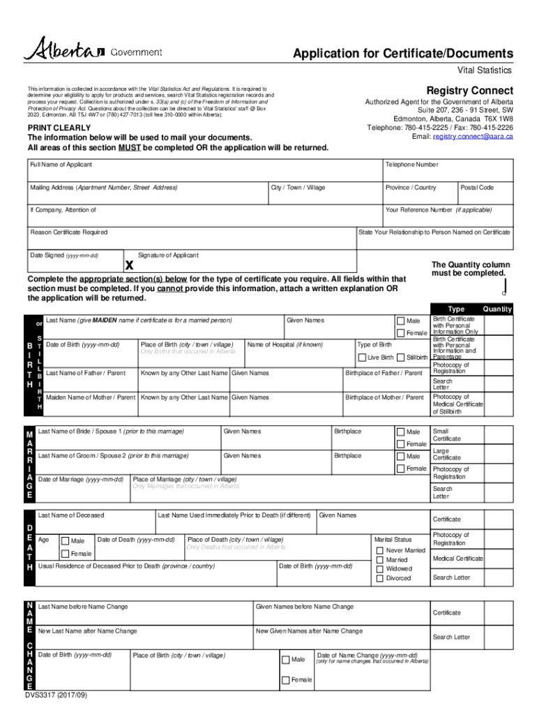 Registry Connect  Form