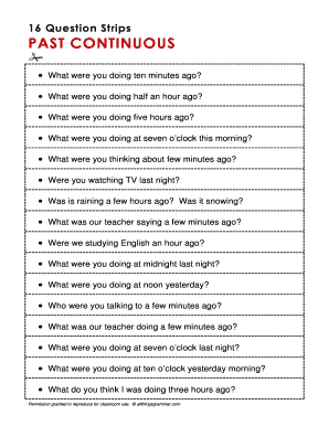 16 Question Strips  Form