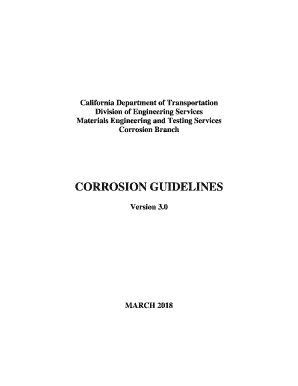 Caltrans Corrosion Guidelines  Form