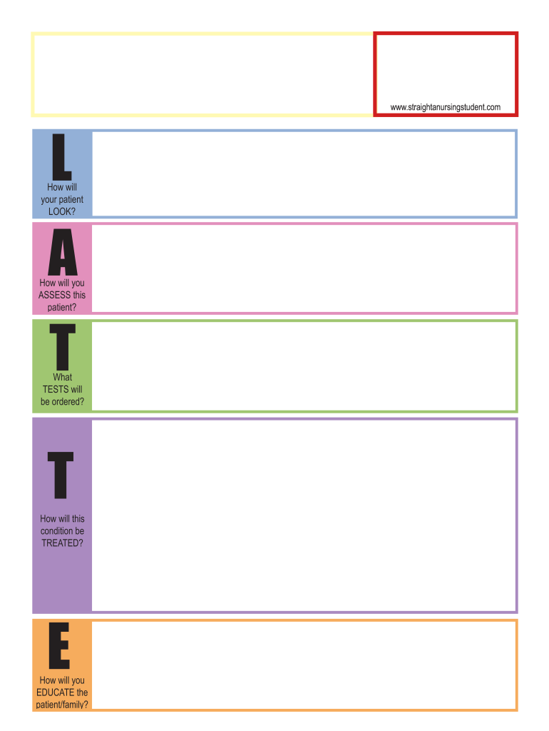 Latte Nursing Template  Form