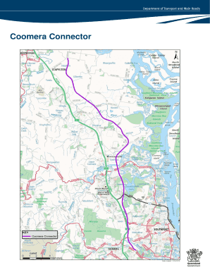 Coomera Connector Detailed Map  Form