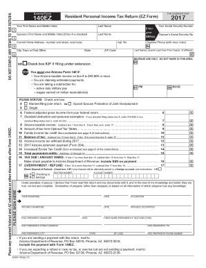  Arizona Form 2017