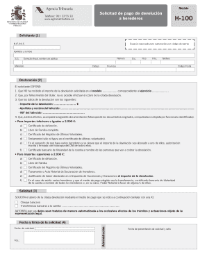 Modelo H100 Word  Form