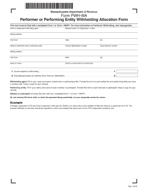  Ma Form Pwh 2016-2024