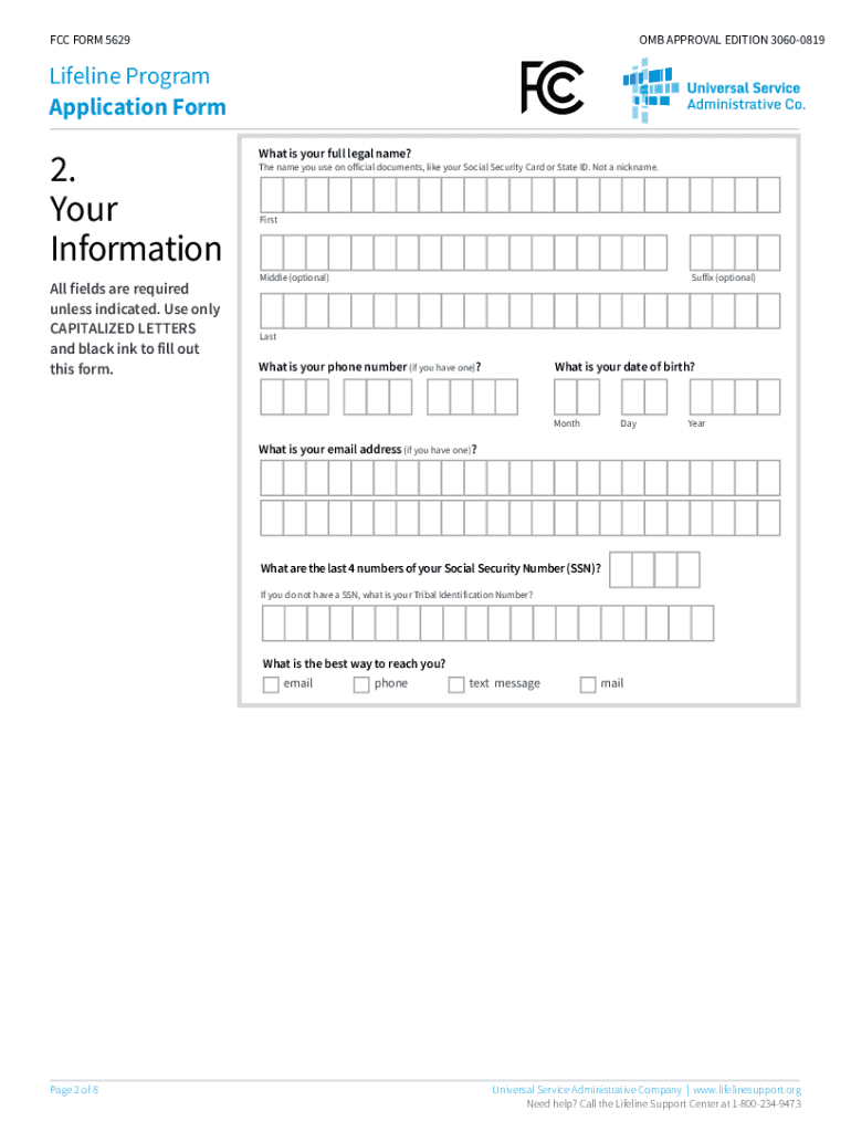 Fcc Form 5629