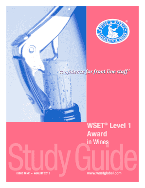 Wset Level 1 Exam Questions PDF  Form