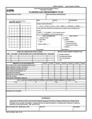 EPA Form 7520 14 Rev 12 08 Plugging and Abandonment Plan