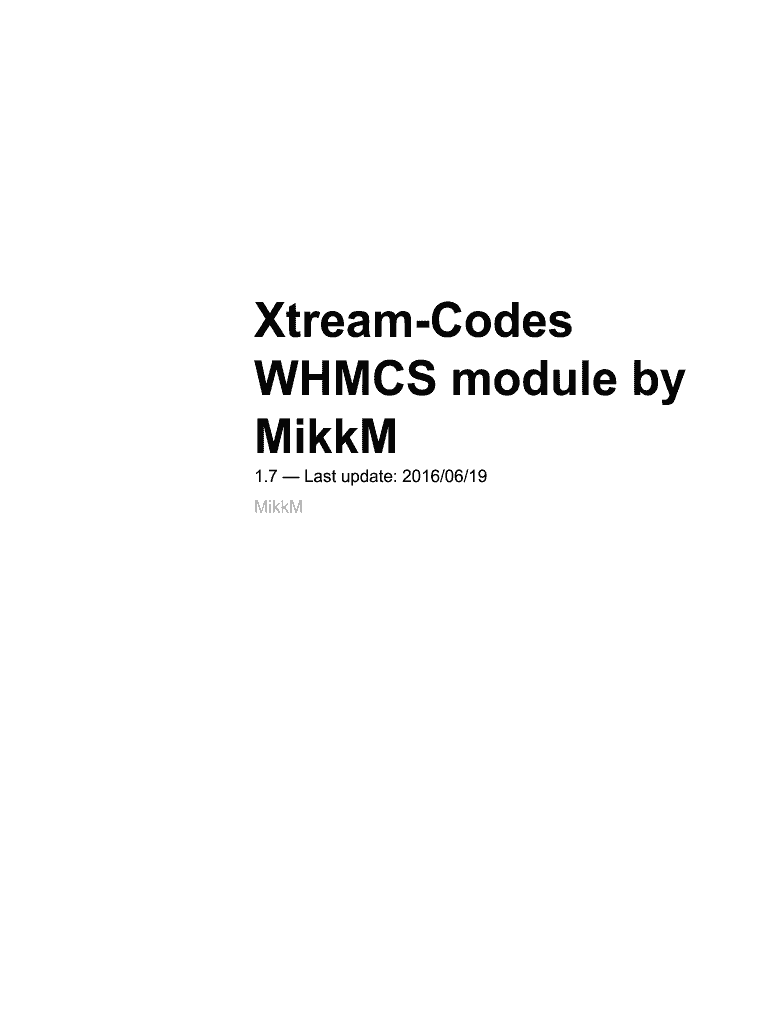 Xtream Codes API Documentation  Form