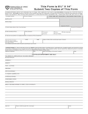 This Form is 8 X 14 Submit Two Copies of This Form NYC Gov