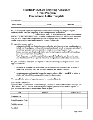 Commitment Schedule Template  Form