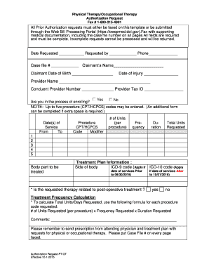 All Prior Authorization Requests Must Either Be Faxed on This Template or Be Submitted through the Web Bill Processing Portal Ow  Form