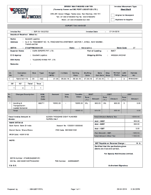 Speedy Multimodes Limited  Form