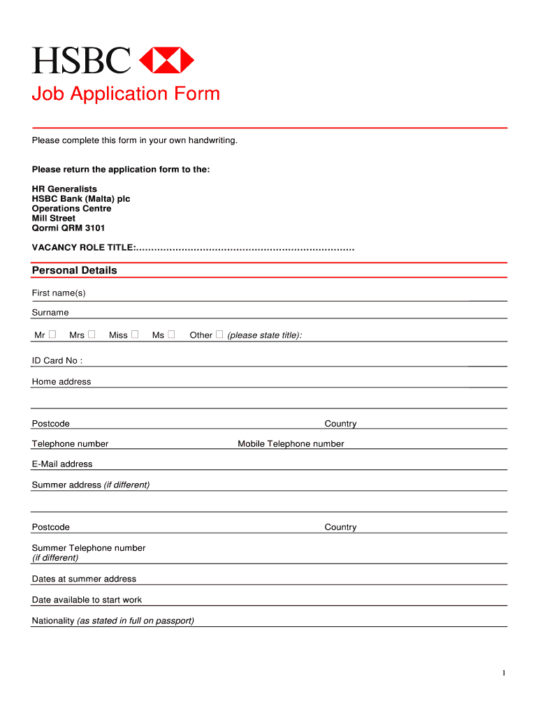 Hsbc Dispute Form