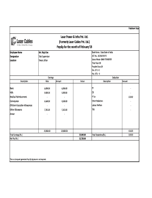 Laser Power Infra Pvt Ltd Salary  Form