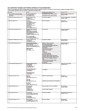 Skills Evaluation Certificate Singapore  Form