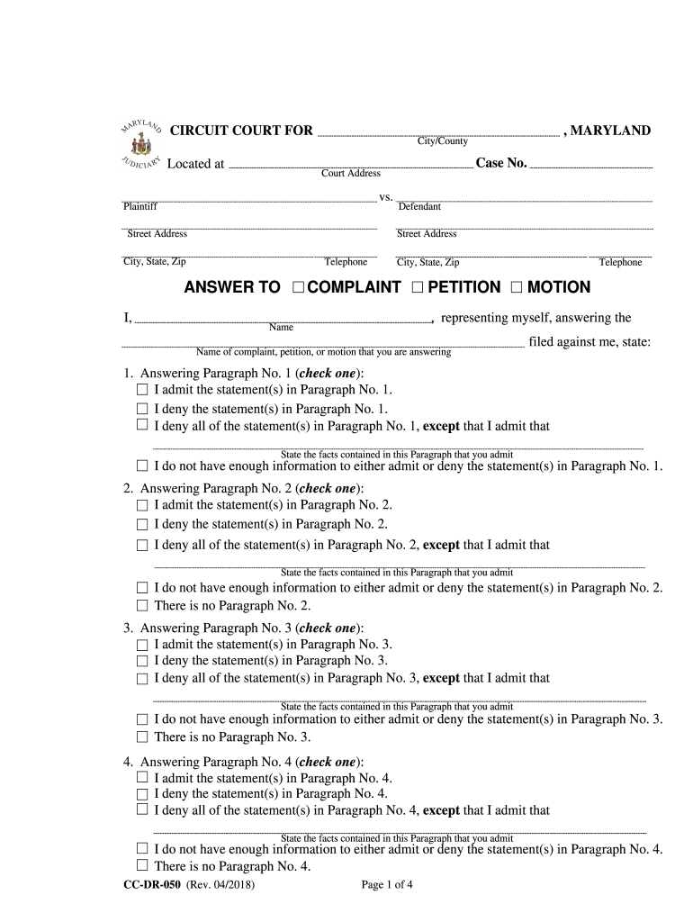  Ccdr 50 Form 2018