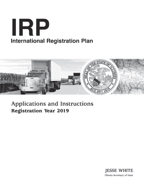  Illinois Application and Instructions for International Registration Plan 2019