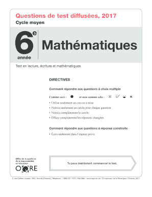 Test Oqre 6e  Form