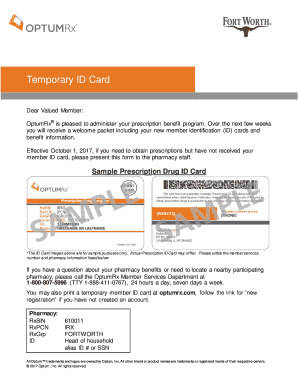 Optum ID Card  Form