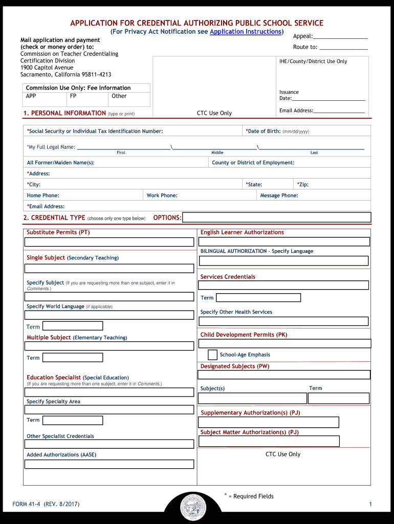  Authorizing Form 2017