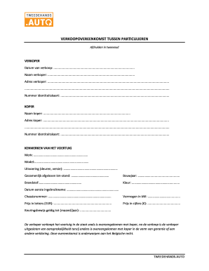 gereedschap Figuur Zwart Verkoopovereenkomst Auto PDF Form - Fill Out and Sign Printable PDF  Template | signNow