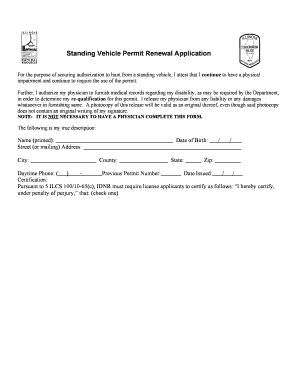  Illinois Permit Hunting from Vehicle 2002