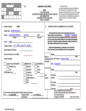 STATE of ILLINOIS DEPARTMENT of HEALTHCARE &amp;amp Hfs Illinois  Form