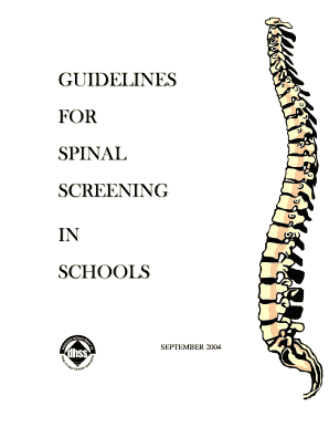 Scoliosis Screening Form