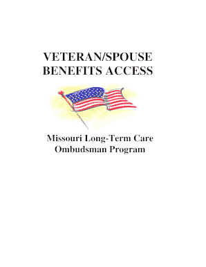 Veteran&#039;s Project Missouri Department of Health &amp; Senior Services  Form